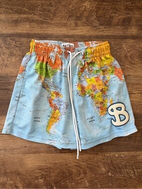 Men's BKTSQD World Atlas Mesh Shorts | Size Small